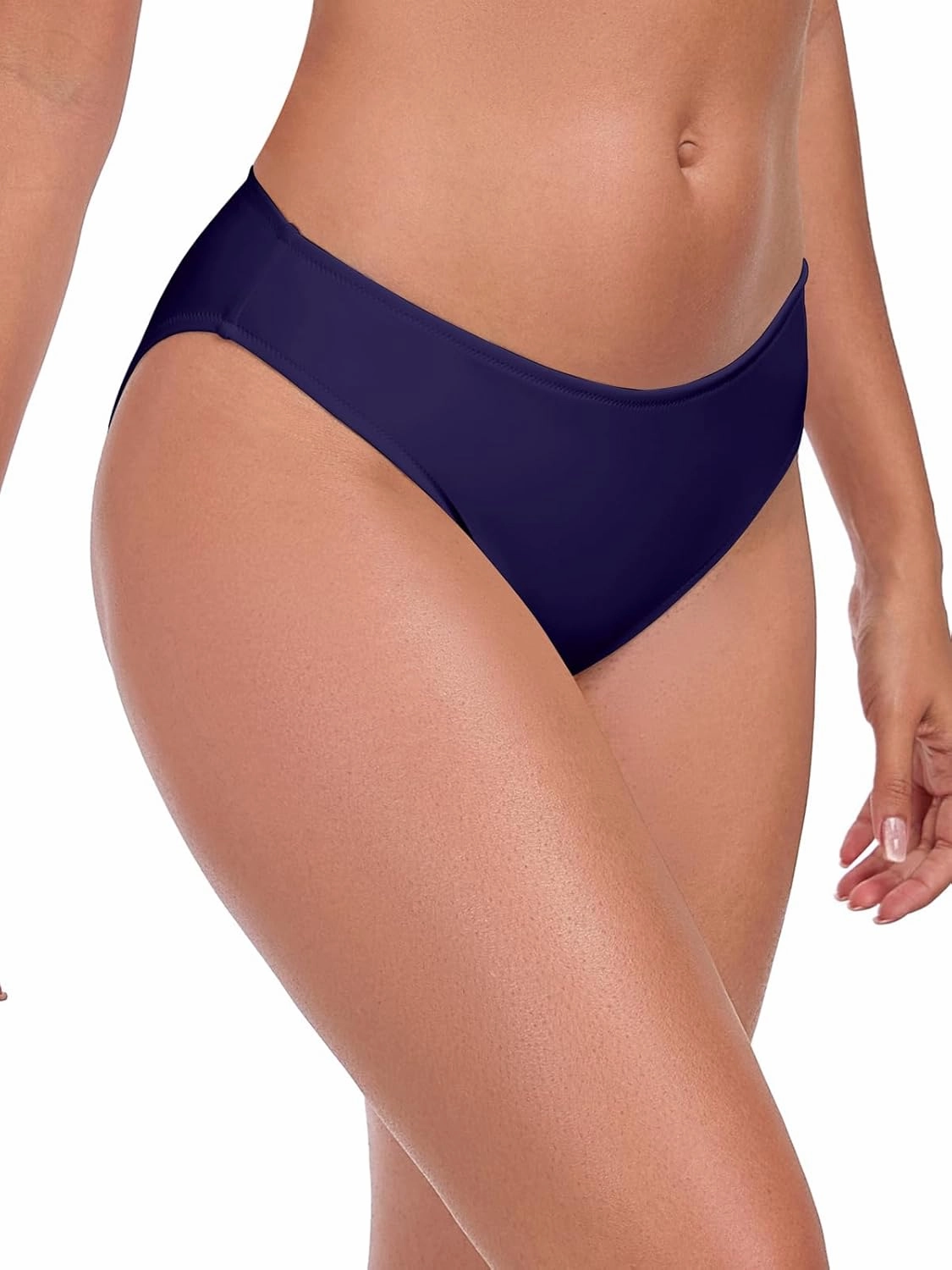 Ocean Blues Women's Low Waisted Bikini Bottom Full Coverage Swim Bottom