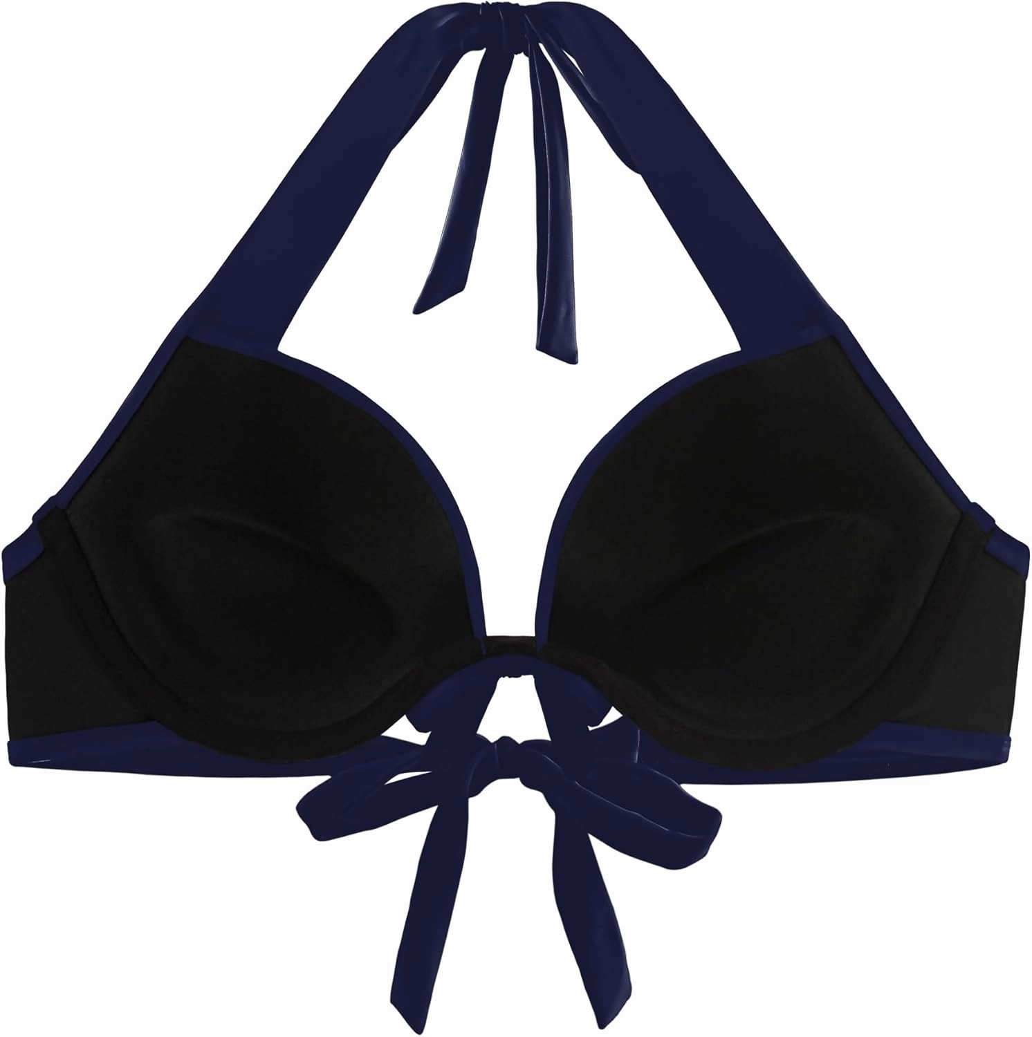 Ocean Blues Women's Push Up Bikini Top Halter Swimsuit Top