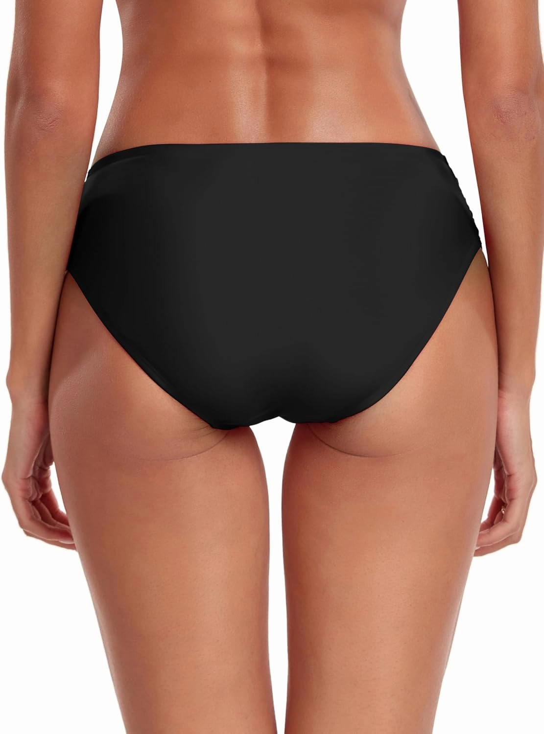 Ocean Blues Women's Ruched Sides Bikini Bottom Full Coverage Bikini Bottom