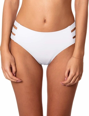 Ocean Blues Women's Strappy Bikini Bottom Full Coverage Swim Briefs