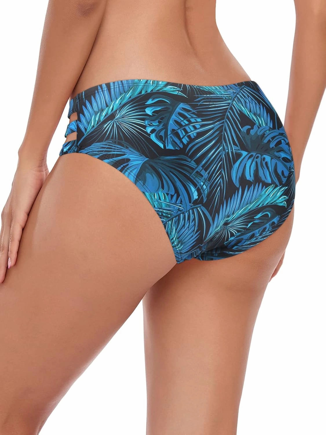 Ocean Blues Women's Strappy Bikini Bottom Full Coverage Swim Briefs