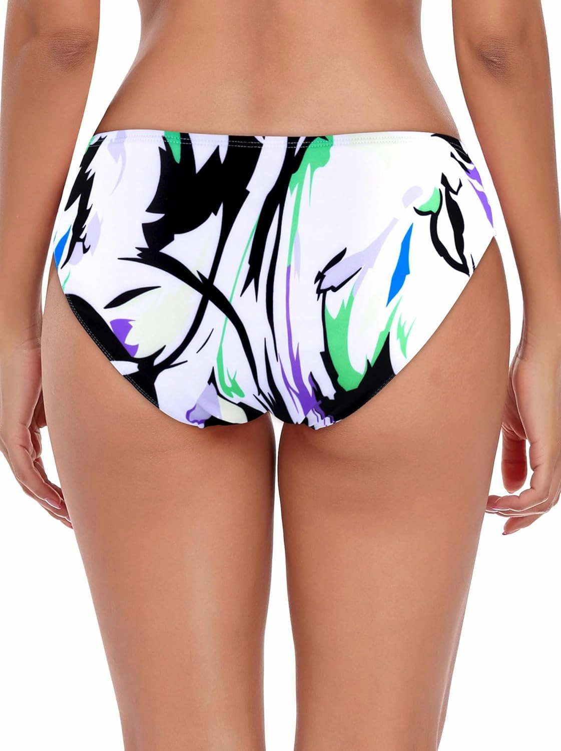 Ocean Blues Women's Strappy Bikini Bottom Full Coverage Swim Briefs