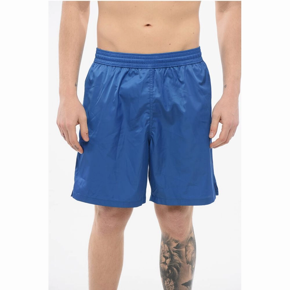 Off- Solid Color ARROW SURFER Swim Shorts with Printed Men's Logo