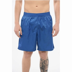 Off- Solid Color ARROW SURFER Swim Shorts with Printed Men's Logo