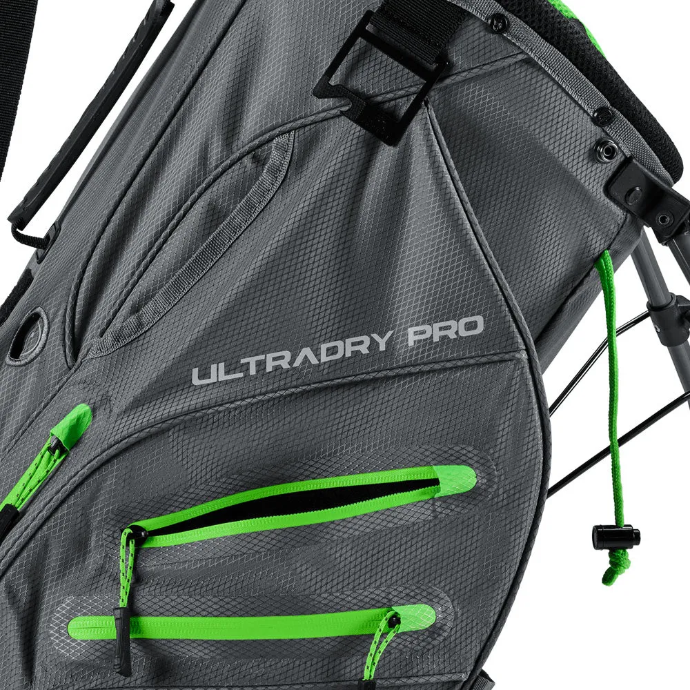 Cobra Ultradry Pro Waterproof Stand Bag - Quiet Shade/Green Gecko, Golf hitting mat