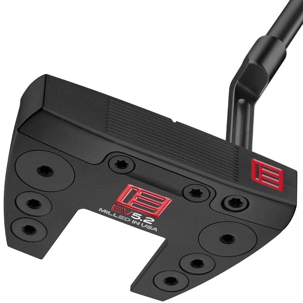 Evnroll EV5.2 Black Short Plumber Players Mallet Putter - 340g, Recycled golf balls