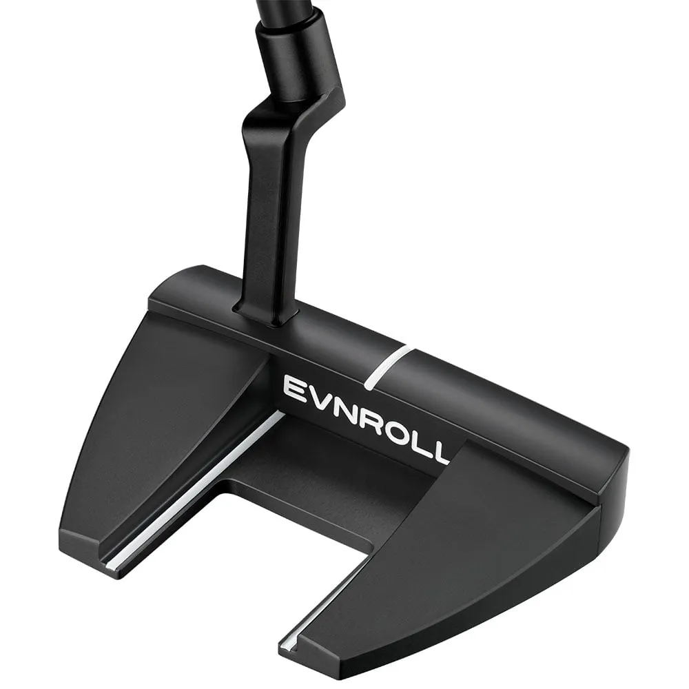 Evnroll EV5.2 Black Short Plumber Players Mallet Putter - 340g, Golf ball markers