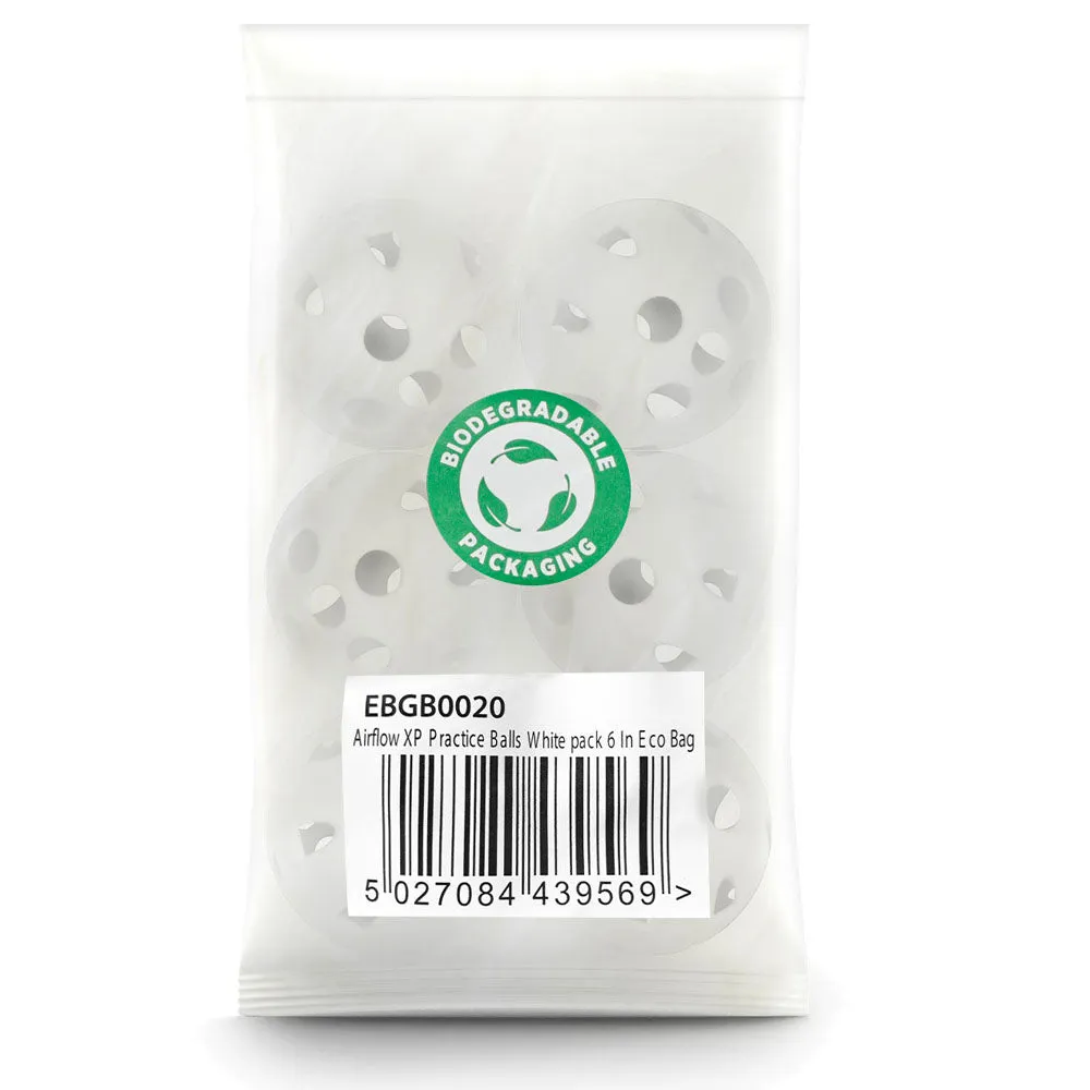 Masters Airflow XP Practice Balls (6 Pack) in Eco Pack - White, Golf club head covers, FootJoy golf shoes, Golf chipping net