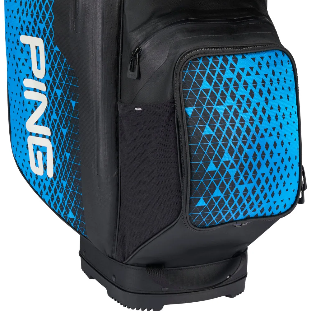 Ping Pioneer Monsoon 231 Waterproof Cart Bag - Black/Blue, Waterproof golf bag cover