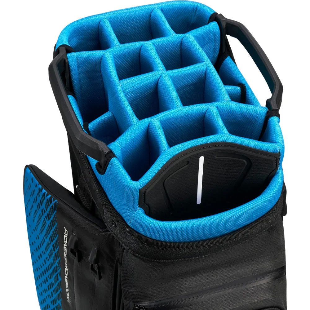 Ping Pioneer Monsoon 231 Waterproof Cart Bag - Black/Blue, Golf belt with ball marker, Best golf gifts 2024, Junior golf clubs set