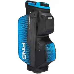 Only a Few Left Ping Pioneer Monsoon 231 Waterproof Cart Bag - Black/Blue Only Today, Golf organizer for car, Golf push cart