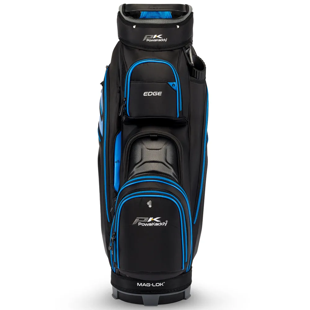 PowaKaddy EDGE Cart Bag -  Black/Blue, Golf ball markers, Golf divot tool, Golf rain gloves