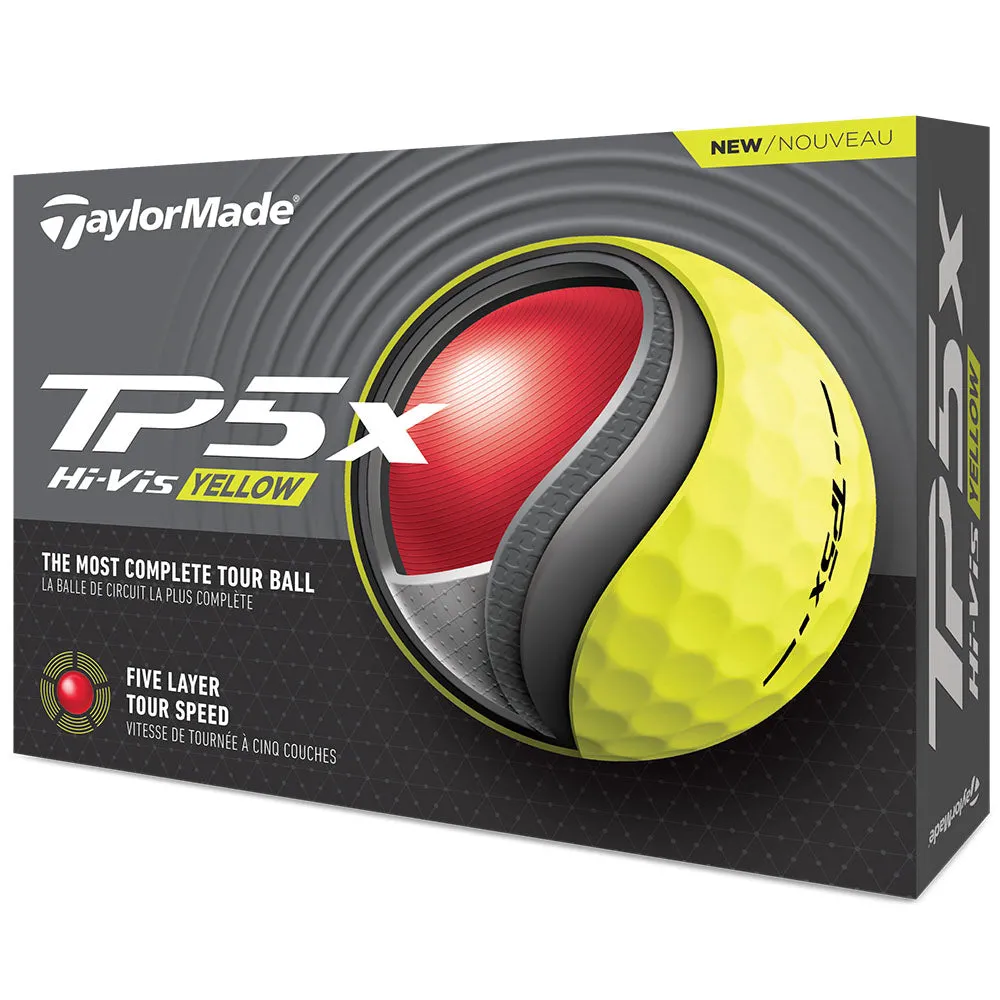 TaylorMade TP5x Yellow Golf Balls - Pack of 12, Electric golf trolley, What golf ball is best for high handicappers