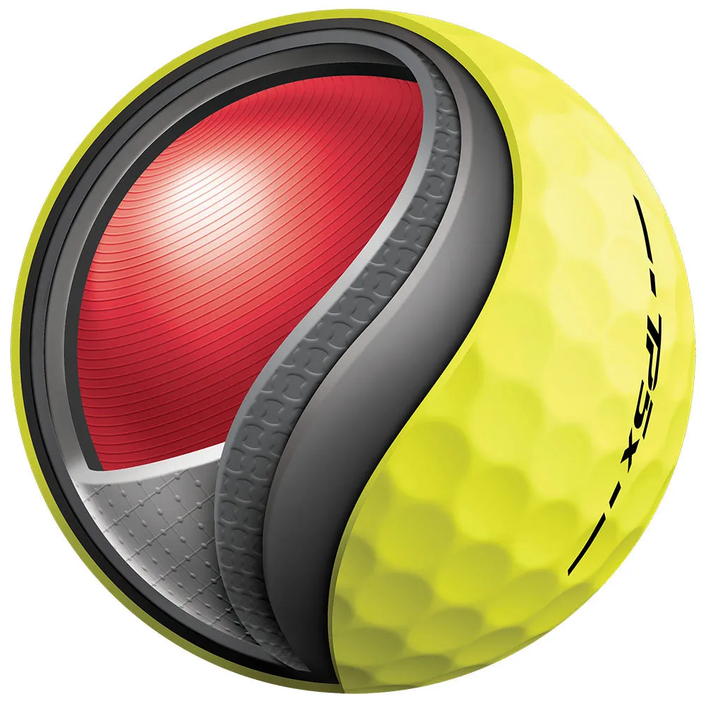 TaylorMade TP5x Yellow Golf Balls - Pack of 12, Affordable golf clubs