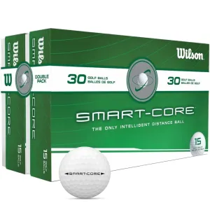 Only a Few Left Wilson Smart Core Pro Distance Golf Balls - White - 30 Pack A Smarter Choice, Men's golf polo shirts