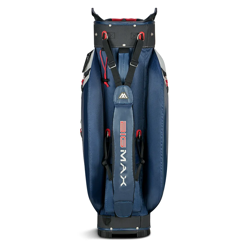 Big Max Aqua Tour 4 Waterproof Cart Bag - Off White/Navy/Red, Senior golf clubs, Junior golf clubs set