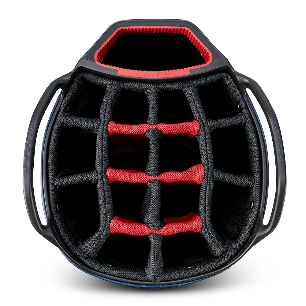 Big Max Aqua Tour 4 Waterproof Cart Bag - Off White/Navy/Red, Golf club fitting near me, Golf cart cup holder, Golf shaft flex chart