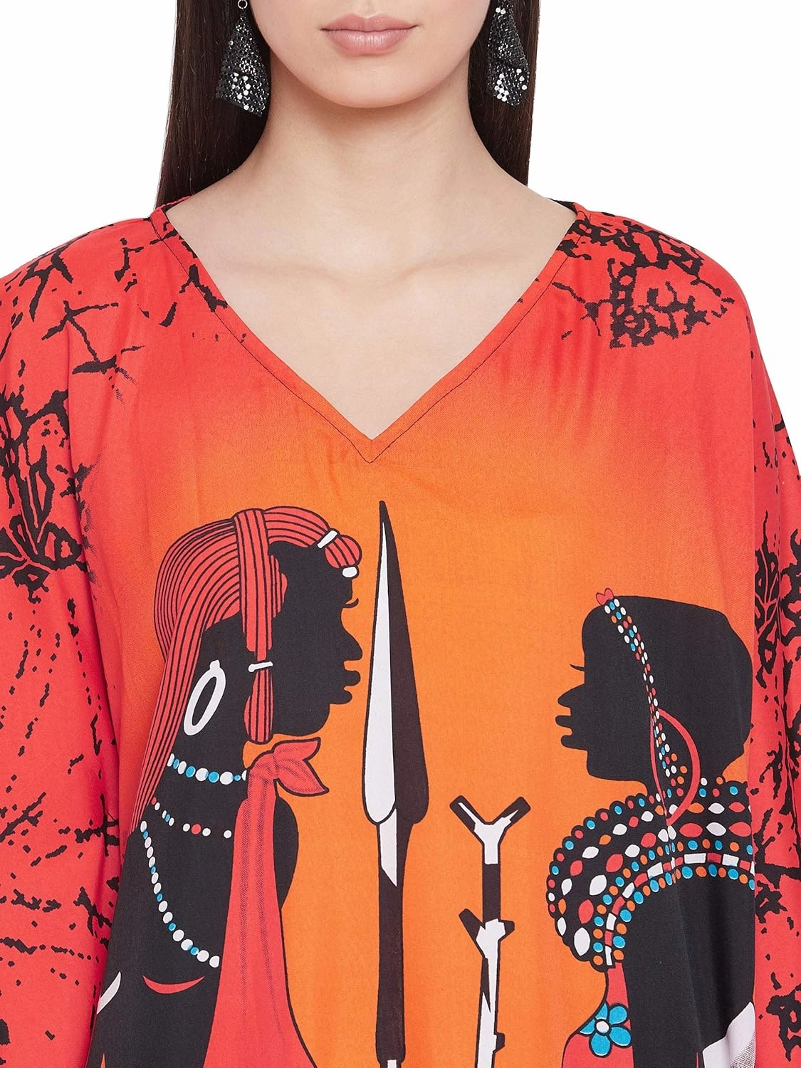 Oussum Plus Size Kaftan for Women Polyester Summer Caftan Swimwear Cover Ups Maxi Beach Dress