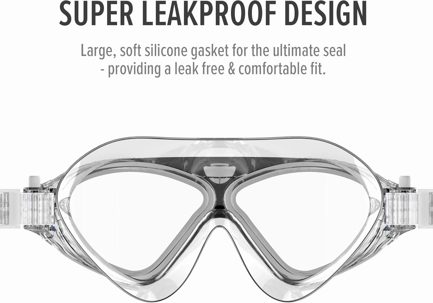 OutdoorMaster Swim Mask - Wide View Swimming Mask & Goggles Anti-fog Waterproof
