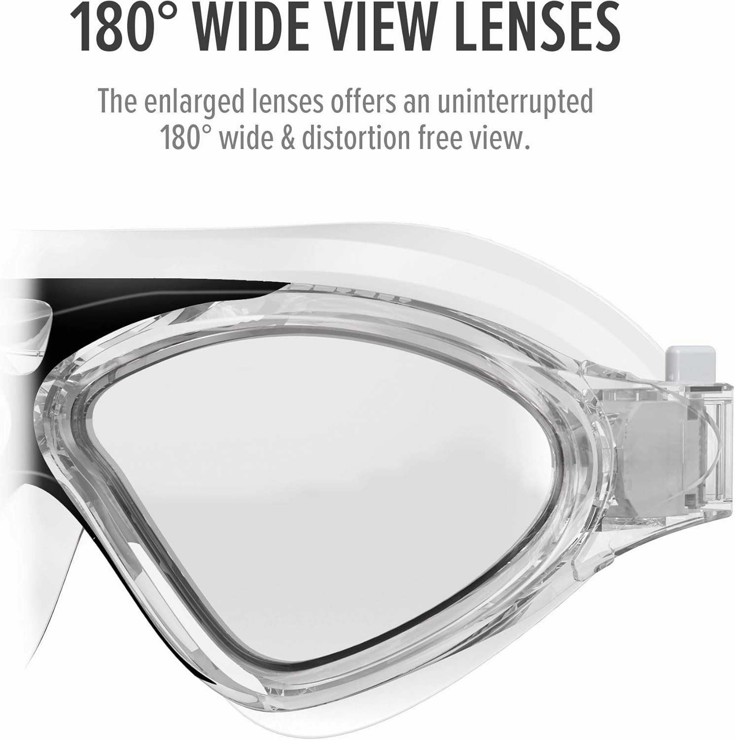 OutdoorMaster Swim Mask - Wide View Swimming Mask & Goggles Anti-fog Waterproof