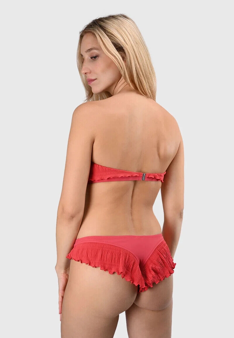 Pain De Sucre Bikini Top in Chloris Pink Ruffle
