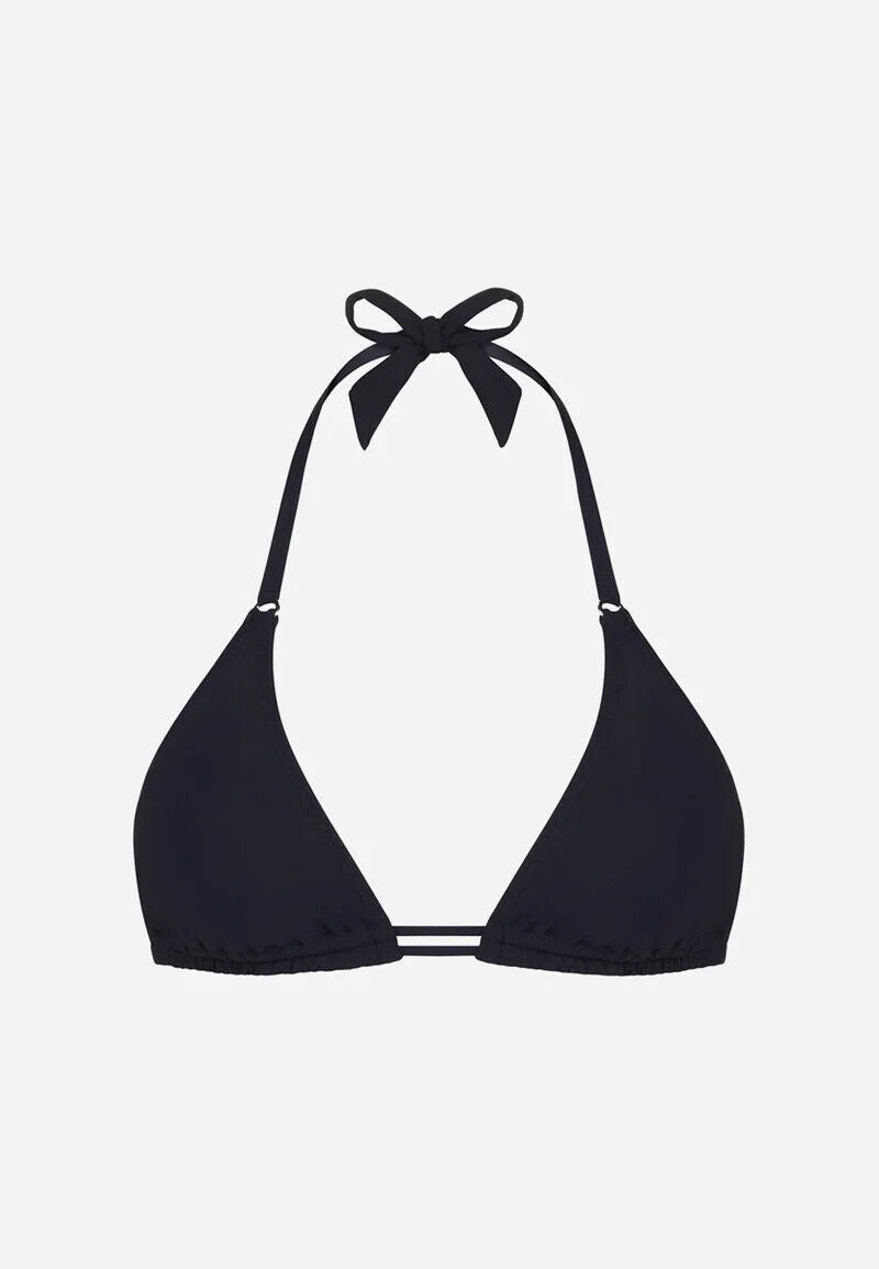 Pain De Sucre Black Bikini Top in Helia Halter