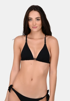 Pain De Sucre Black Bikini Top in Helia Halter