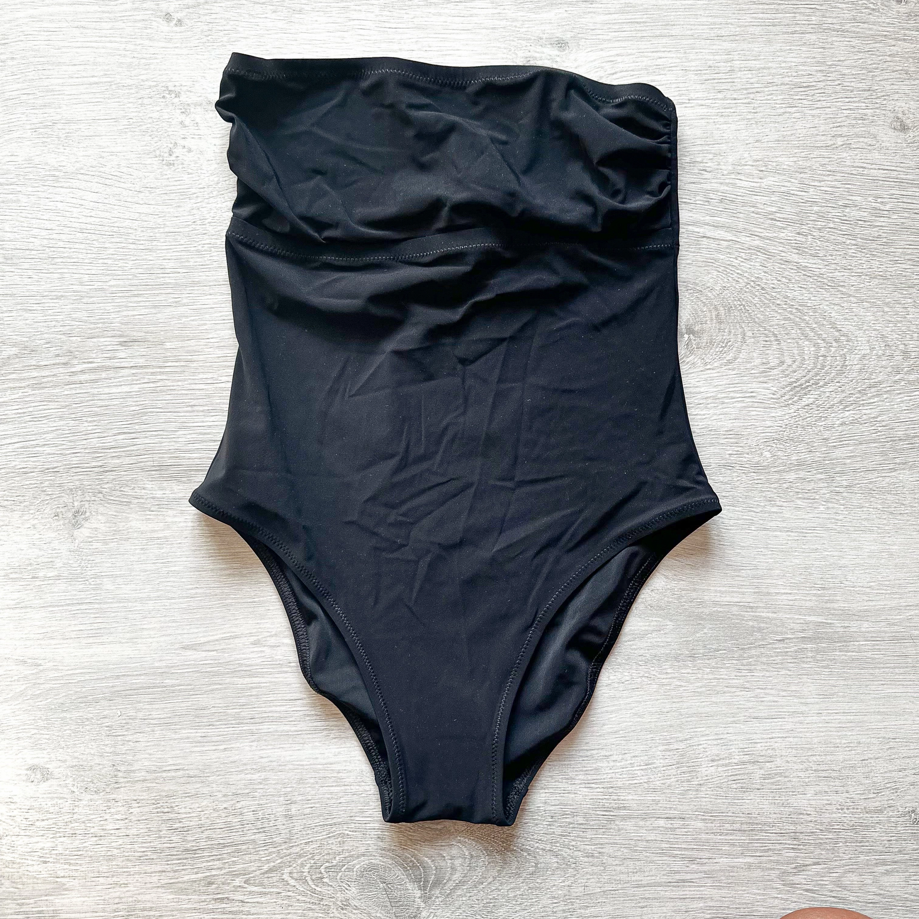 Pain De Sucre Black Halterneck Strapless Swimsuit
