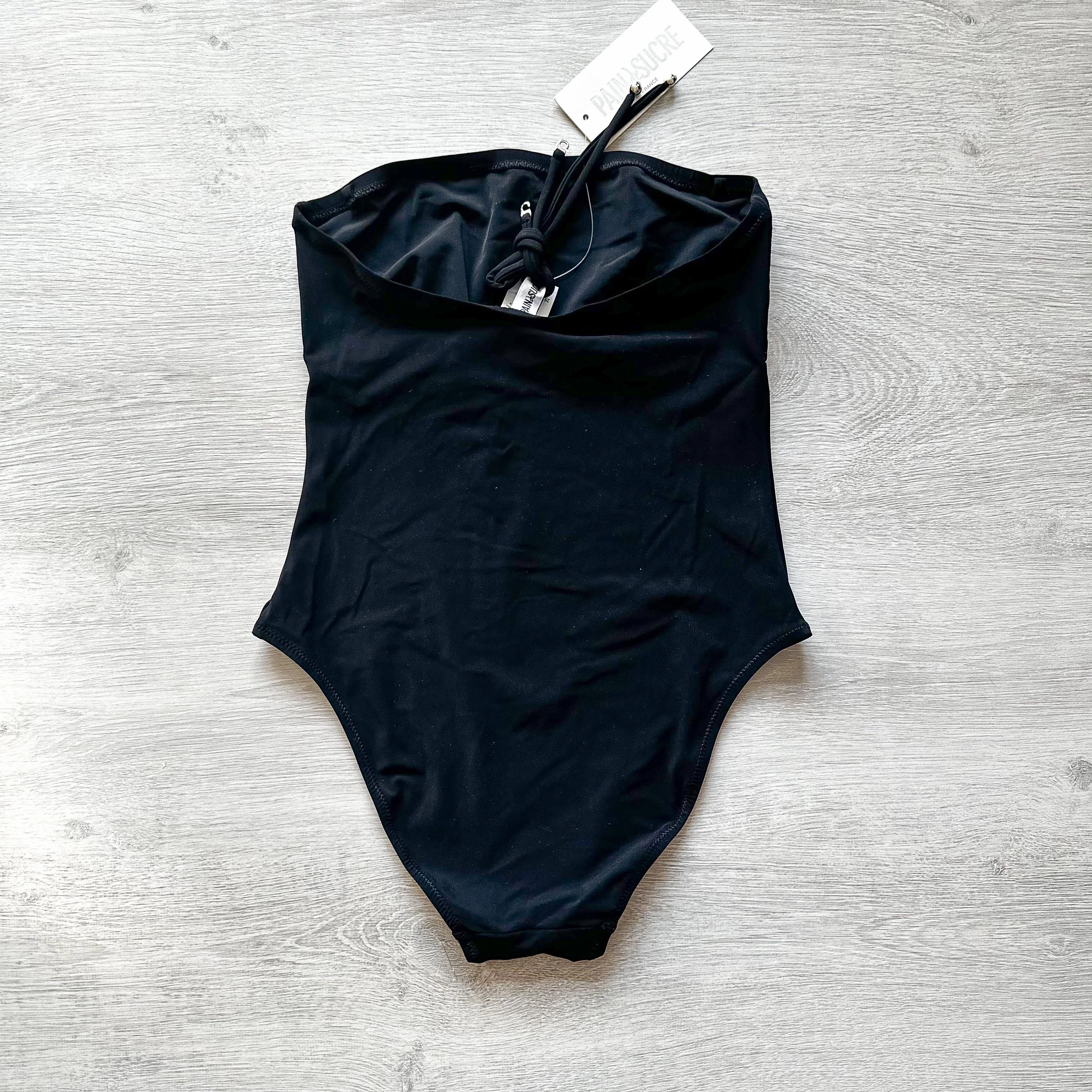 Pain De Sucre Black Halterneck Strapless Swimsuit