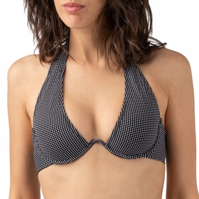 Pain De Sucre Gingham Underwired Bikini Top in Camelia