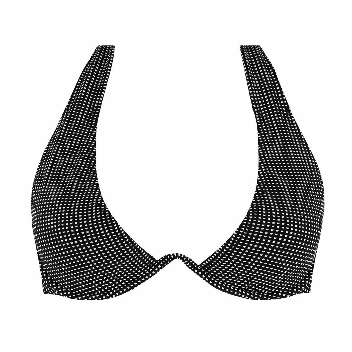 Pain De Sucre Gingham Underwired Bikini Top in Camelia