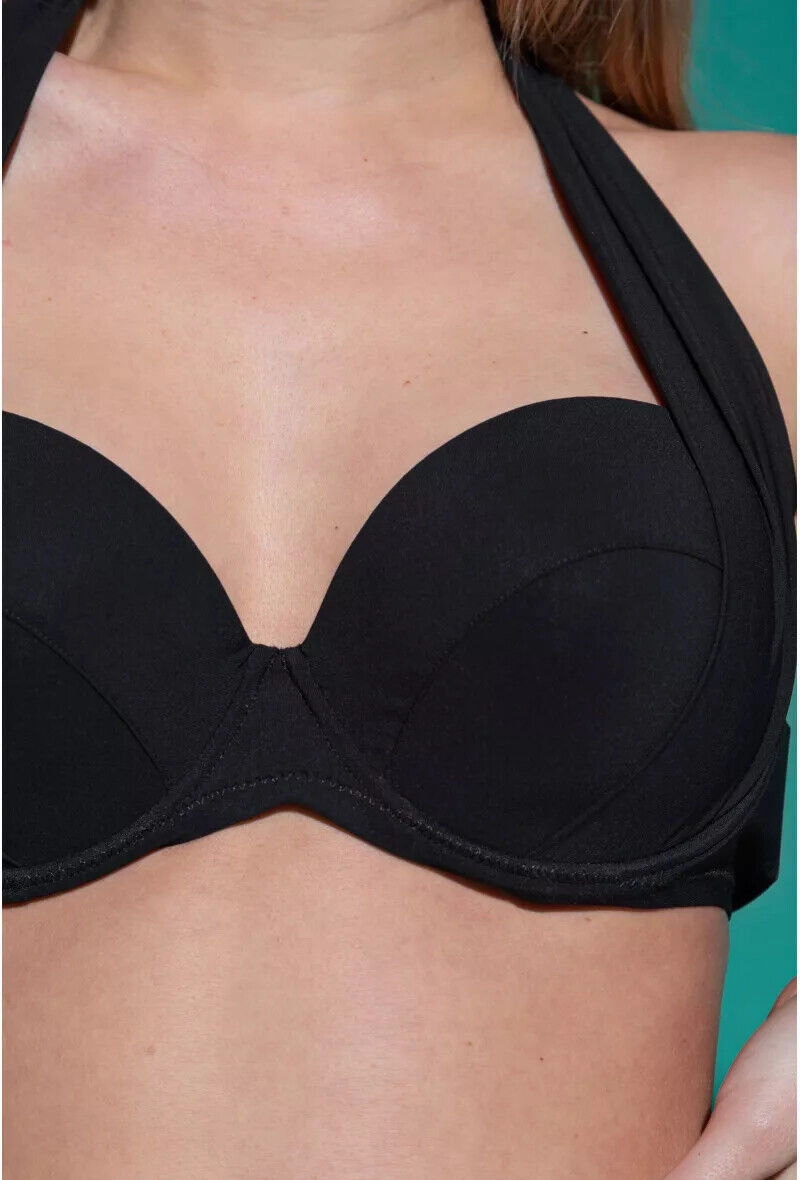 Pain De Sucre Lisia Black Wide Strap Bikini Top