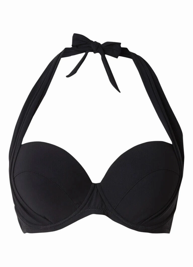 Pain De Sucre Lisia Black Wide Strap Bikini Top