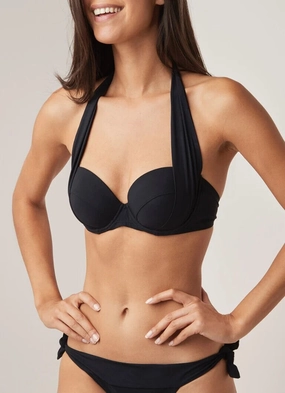 Pain De Sucre Lisia Black Wide Strap Bikini Top