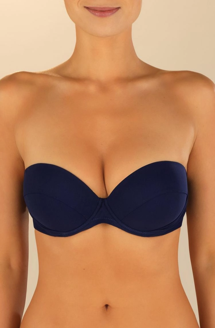 Pain De Sucre Lisia Navy Wide Strap Bikini Top