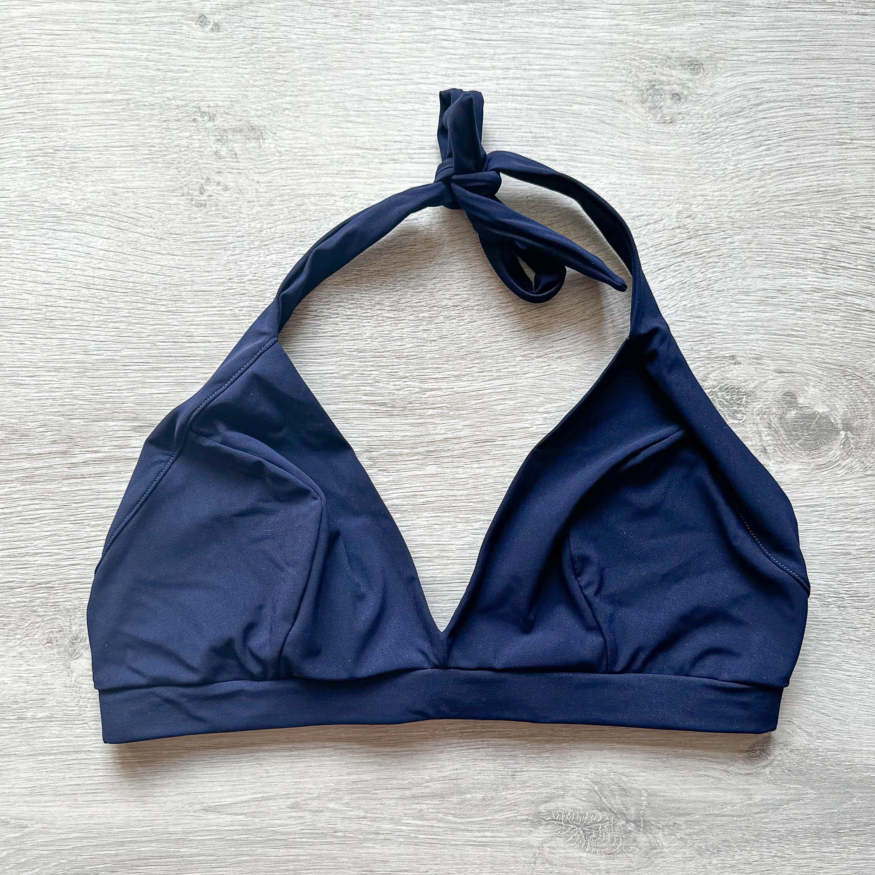 Pain De Sucre Navy Blue Halterneck Bikini Top