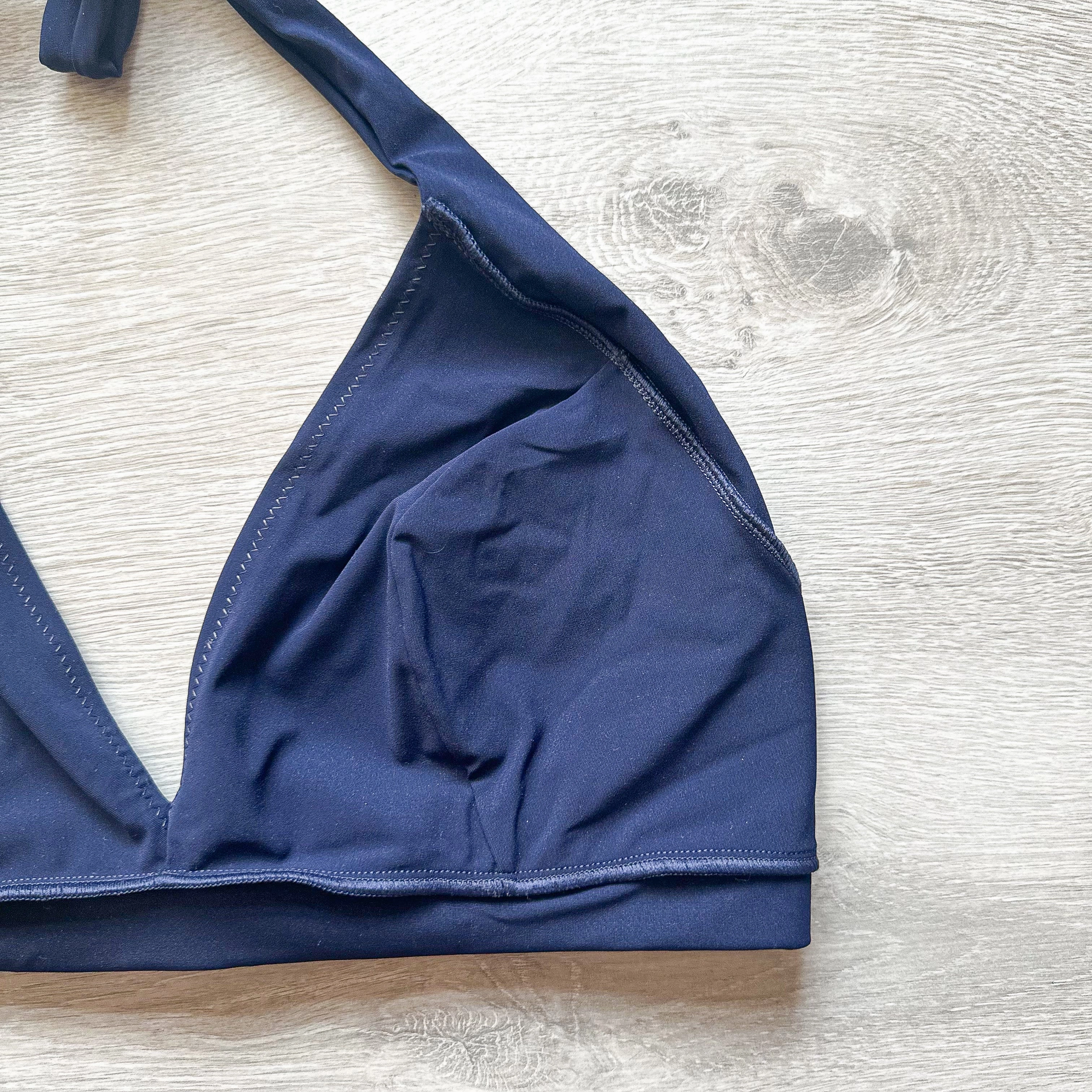 Pain De Sucre Navy Blue Halterneck Bikini Top