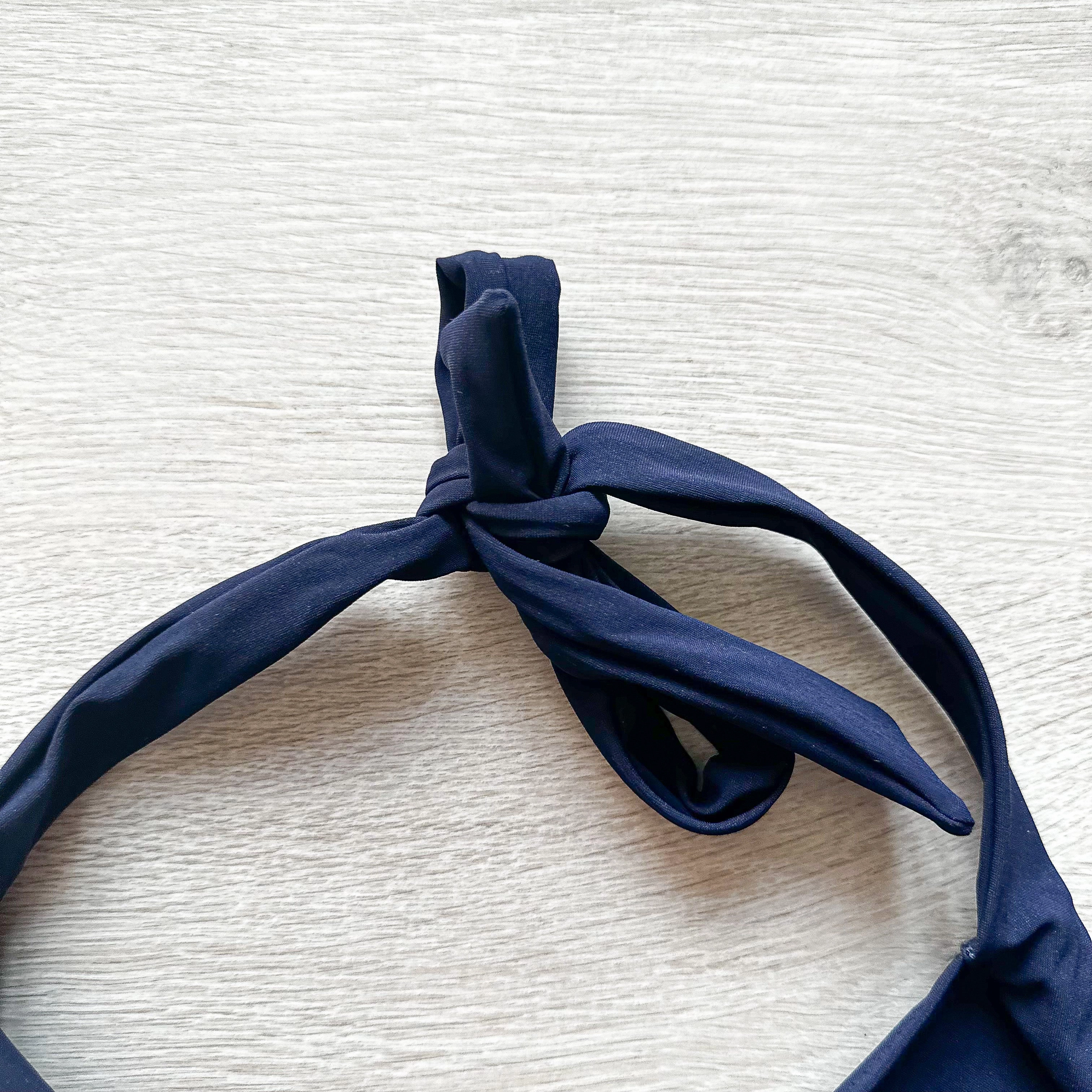 Pain De Sucre Navy Blue Halterneck Bikini Top