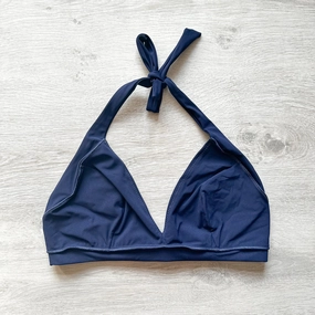 Pain De Sucre Navy Blue Halterneck Bikini Top