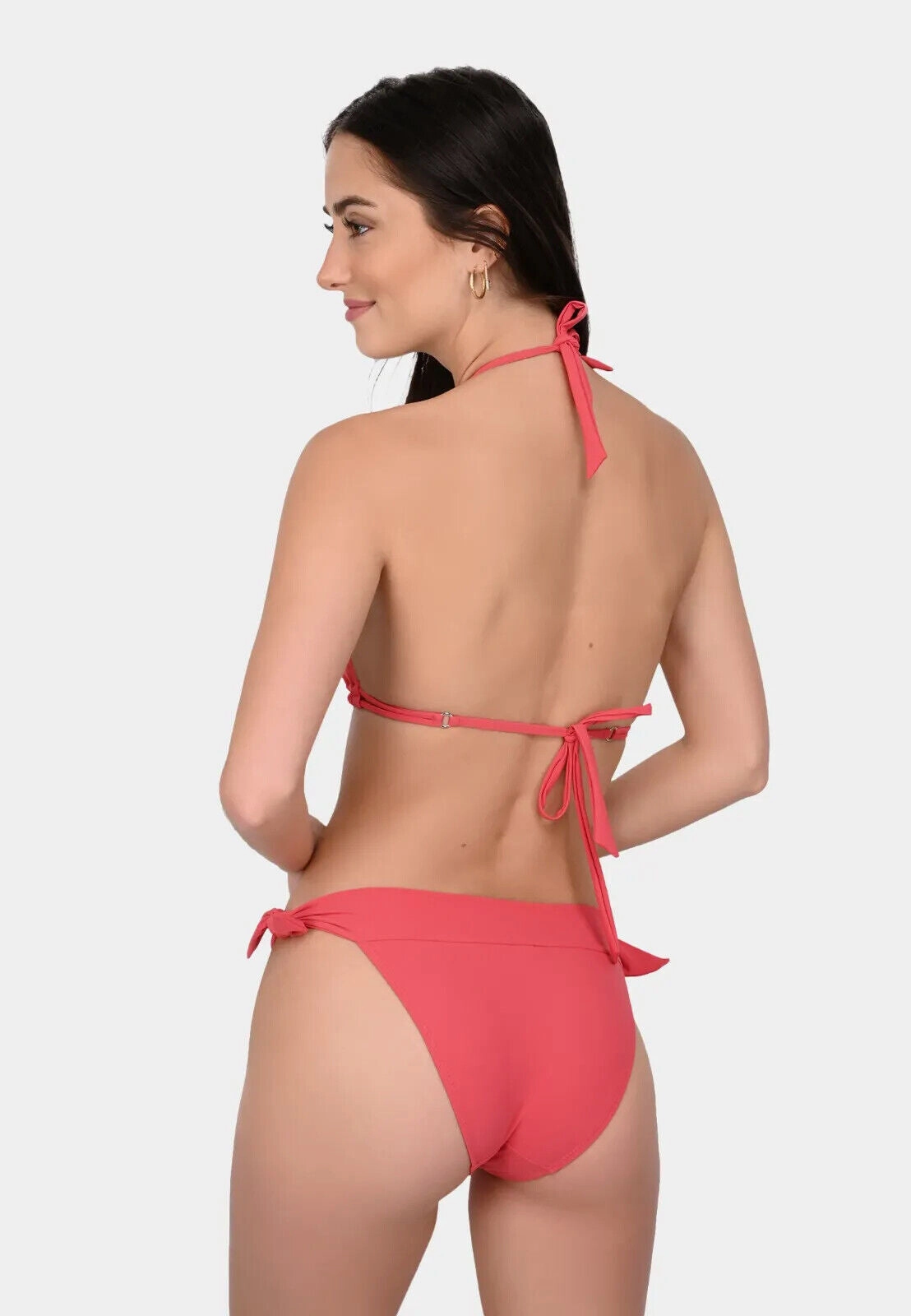 Pain De Sucre Pink Bikini Top in Helia Halter