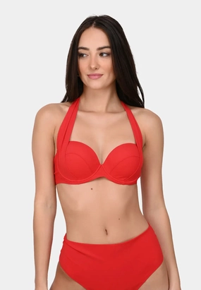Pain De Sucre Red Bikini Top in Lisia Rouge