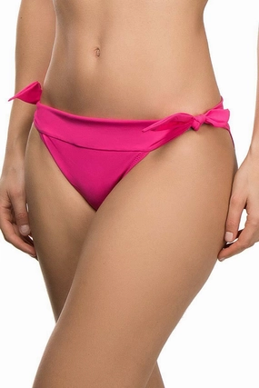 Pain De Sucre Side Tie Bikini Bottom in Diva Hot Rose Pink