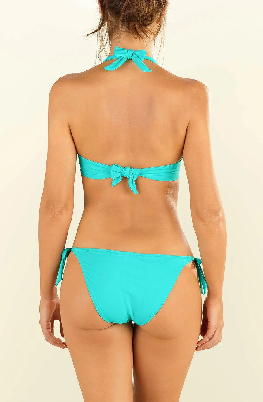 Pain De Sucre Turquoise Side Tie Bikini Bottom in Onyx