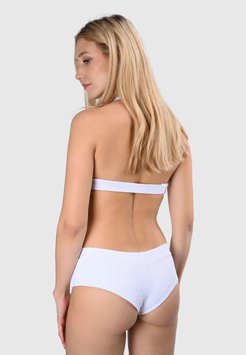Pain De Sucre White Woven Bikini Bottom in Vence