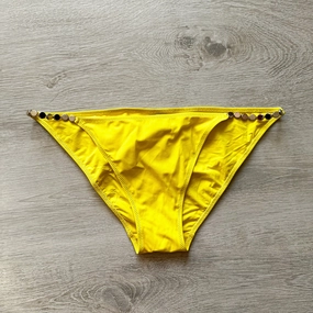 Pain De Sucre Yellow Ciron Jewel Disc Chain Detail Bikini Bottoms
