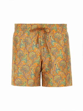 Paisley Pattern Swimsuit With Elastic Waistband