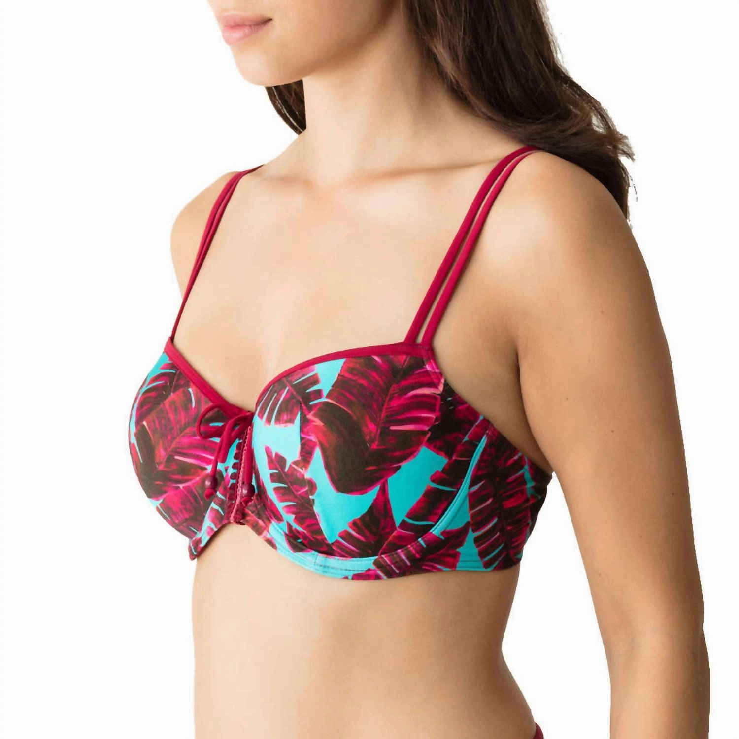 Palm Springs Padded Bikini Top In Pink Flavor