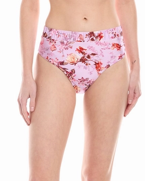 PatBO Floral Haze High-Leg Bikini Bottom