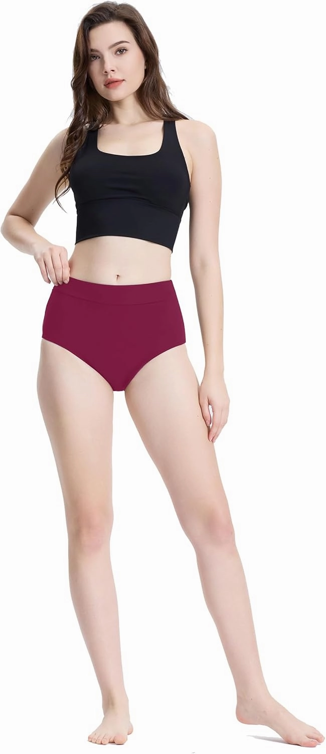 Period Swimwear Leakproof Bikini Bottoms Full Coverage Menstrual Swimsuit for Women Teens Girls