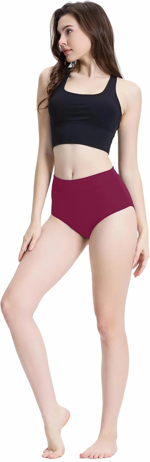 Period Swimwear Leakproof Bikini Bottoms Full Coverage Menstrual Swimsuit for Women Teens Girls